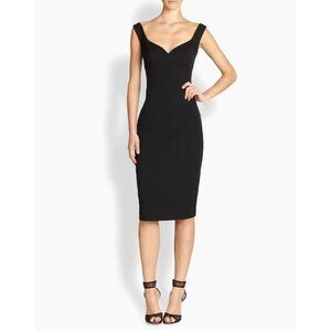 NWT Black Halo Eve Ally Black Sheath Dress Size 2